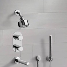 Tub and Shower Faucet Set with Handheld